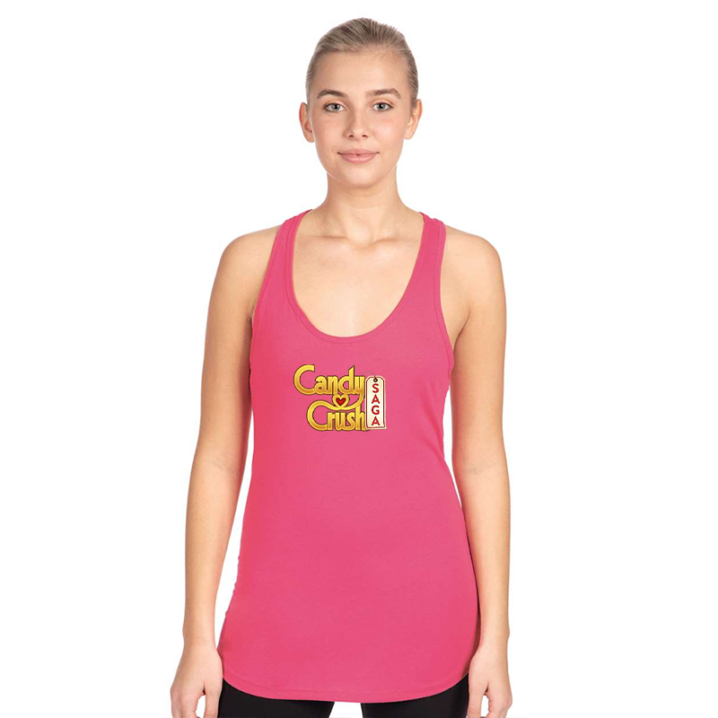 Women's Candy Crush Next Level Ideal Racerback Tank