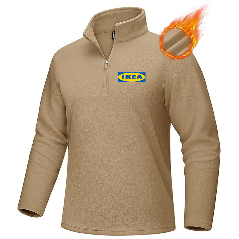 Men's IKEA MAGCOMSEN Quarter-Zip Pullover Polar Fleece Sweatshirt Stand Collar Long Sleeve Shirt for Men Thermal Winter Fall