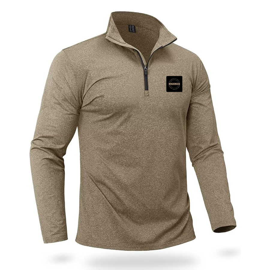 Men's Alphaland Quarter Zip Pullover Premium Fleece Lined Heather Long Sleeve Golf Shirts Midweight 1/4 Half Zip Sweatshirts