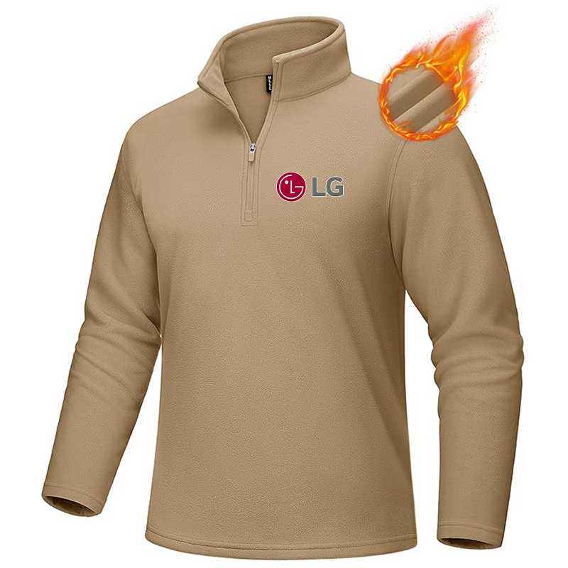 Men's LG MAGCOMSEN Quarter-Zip Pullover Polar Fleece Sweatshirt Stand Collar Long Sleeve Shirt for Men Thermal Winter Fall