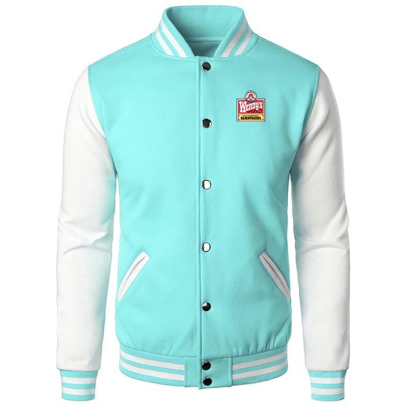 Men's Wendy's Varsity Baseball Jacket Cotton Blend Letterman Jackets