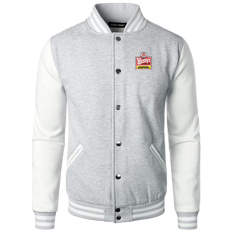 Men's Wendy's Varsity Baseball Jacket Cotton Blend Letterman Jackets