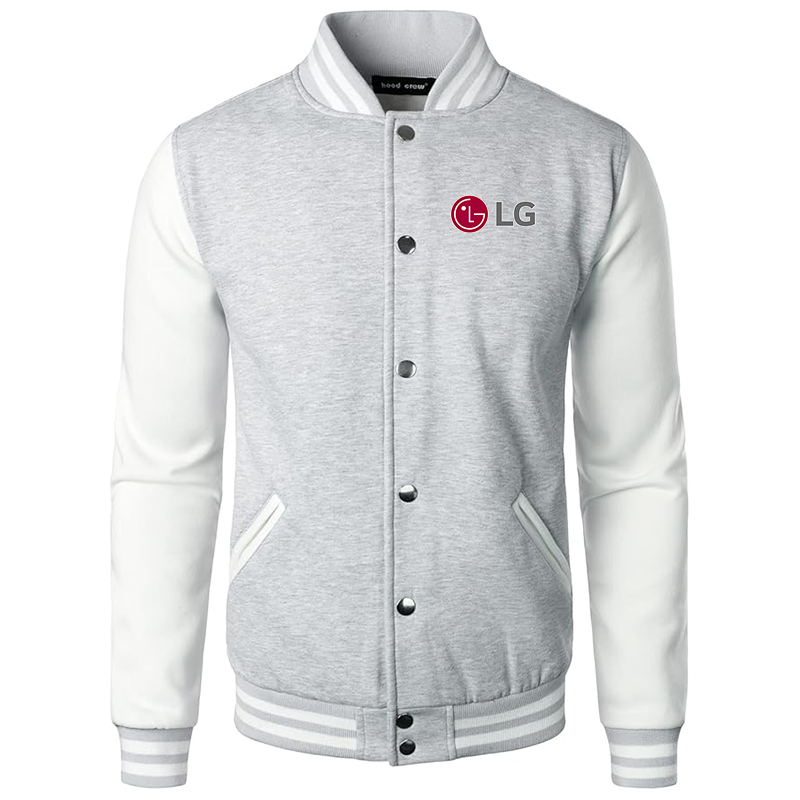 Men's LG Varsity Baseball Jacket Cotton Blend Letterman Jackets