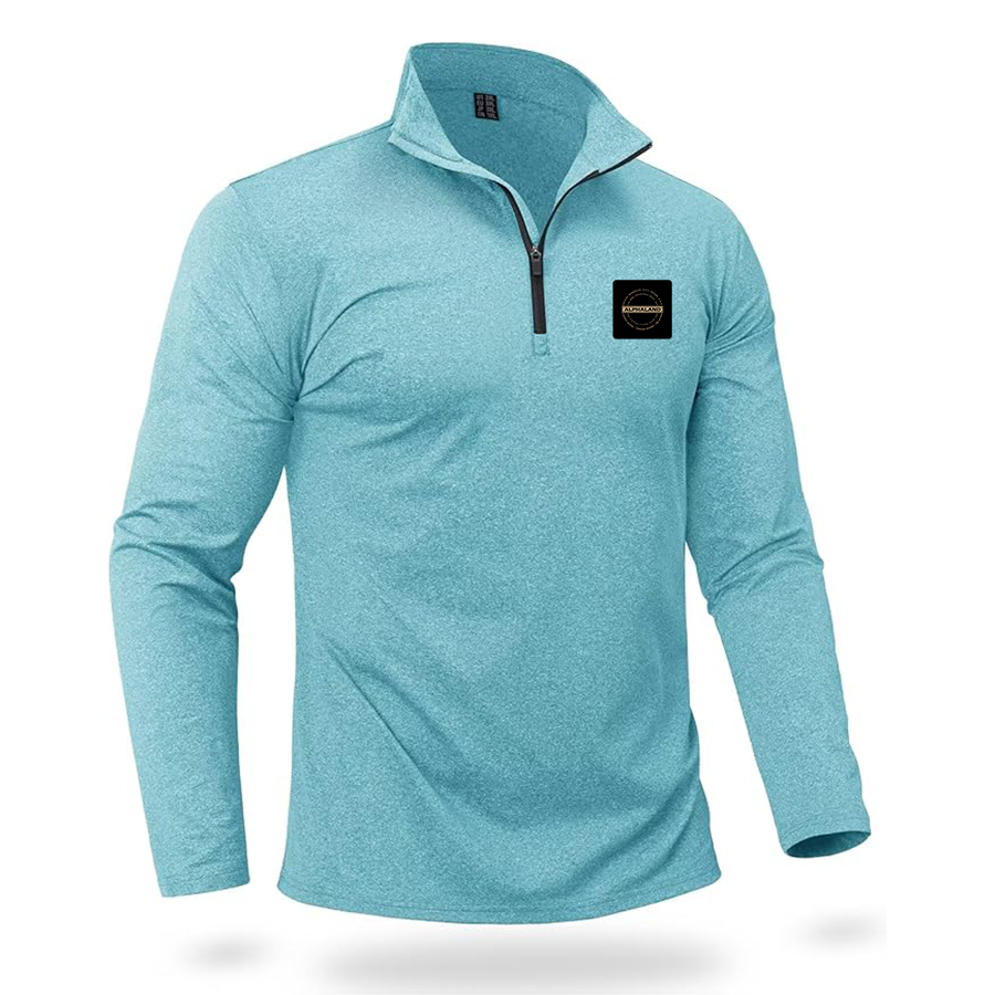 Men's Alphaland Quarter Zip Pullover Premium Fleece Lined Heather Long Sleeve Golf Shirts Midweight 1/4 Half Zip Sweatshirts