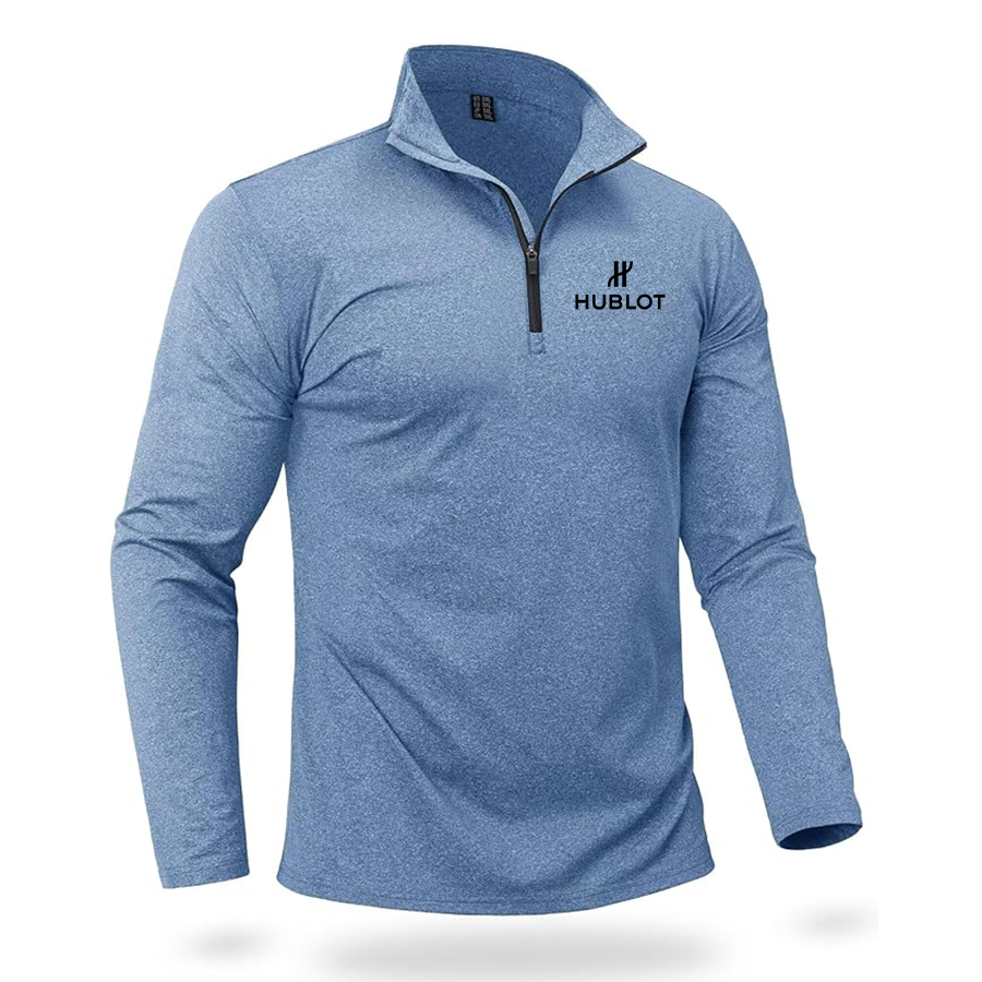 Men's Hublot Boladeci Quarter Zip Pullover Premium Fleece Lined Heather Long Sleeve Golf Shirts Midweight 1/4 Half Zip Sweatshirts