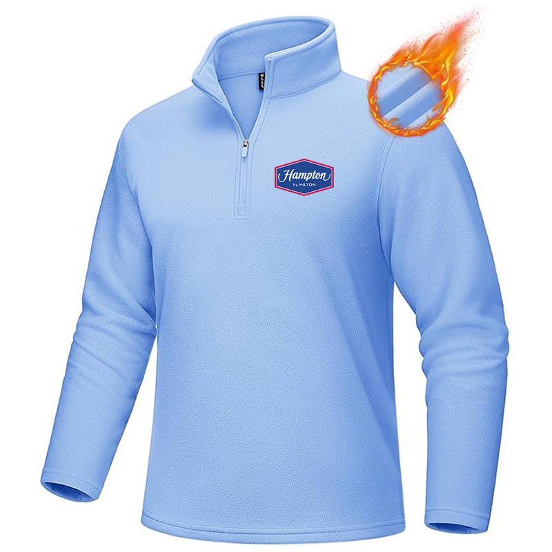Men's Hampton MAGCOMSEN Quarter-Zip Pullover Polar Fleece Sweatshirt Stand Collar Long Sleeve Shirt for Men Thermal Winter Fall