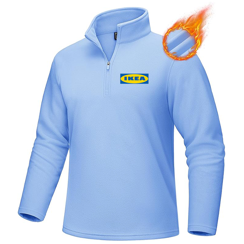 Men's IKEA MAGCOMSEN Quarter-Zip Pullover Polar Fleece Sweatshirt Stand Collar Long Sleeve Shirt for Men Thermal Winter Fall