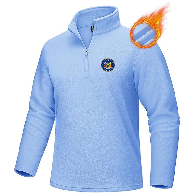 Men's New York  MAGCOMSEN Quarter-Zip Pullover Polar Fleece Sweatshirt Stand Collar Long Sleeve Shirt for Men Thermal Winter Fall