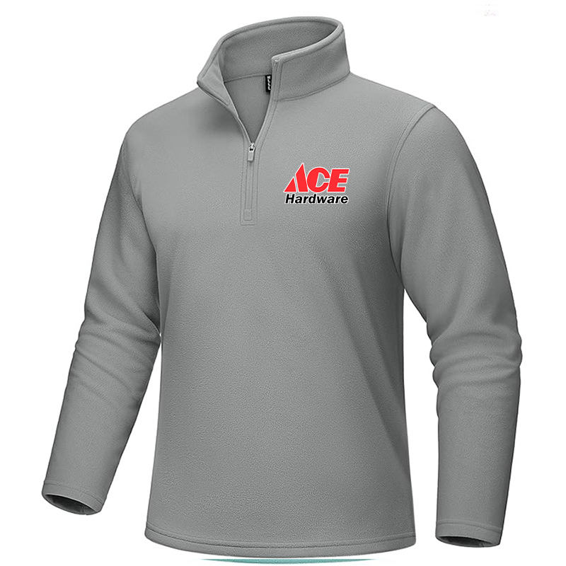 Men's Ace MAGCOMSEN Quarter-Zip Pullover Polar Fleece Sweatshirt Stand Collar Long Sleeve Shirt for Men Thermal Winter Fall
