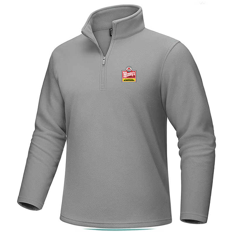 Men's Wendy's MAGCOMSEN Quarter-Zip Pullover Polar Fleece Sweatshirt Stand Collar Long Sleeve Shirt for Men Thermal Winter Fall