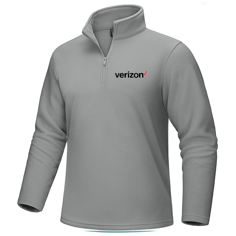 Men's Verizon MAGCOMSEN Quarter-Zip Pullover Polar Fleece Sweatshirt Stand Collar Long Sleeve Shirt for Men Thermal Winter Fall