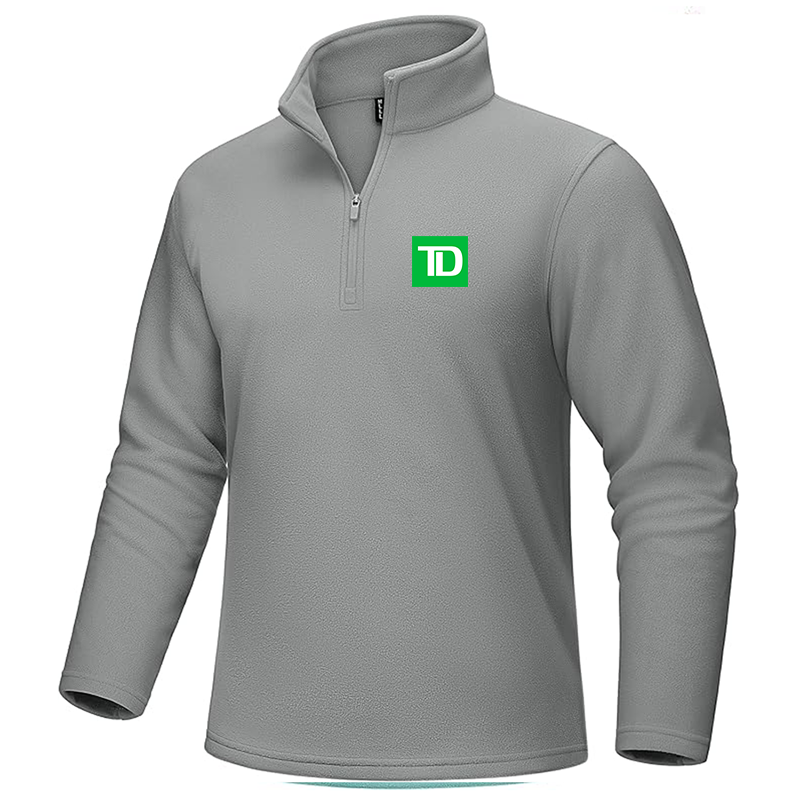 Men's TD Bank MAGCOMSEN Quarter-Zip Pullover Polar Fleece Sweatshirt Stand Collar Long Sleeve Shirt for Men Thermal Winter Fall