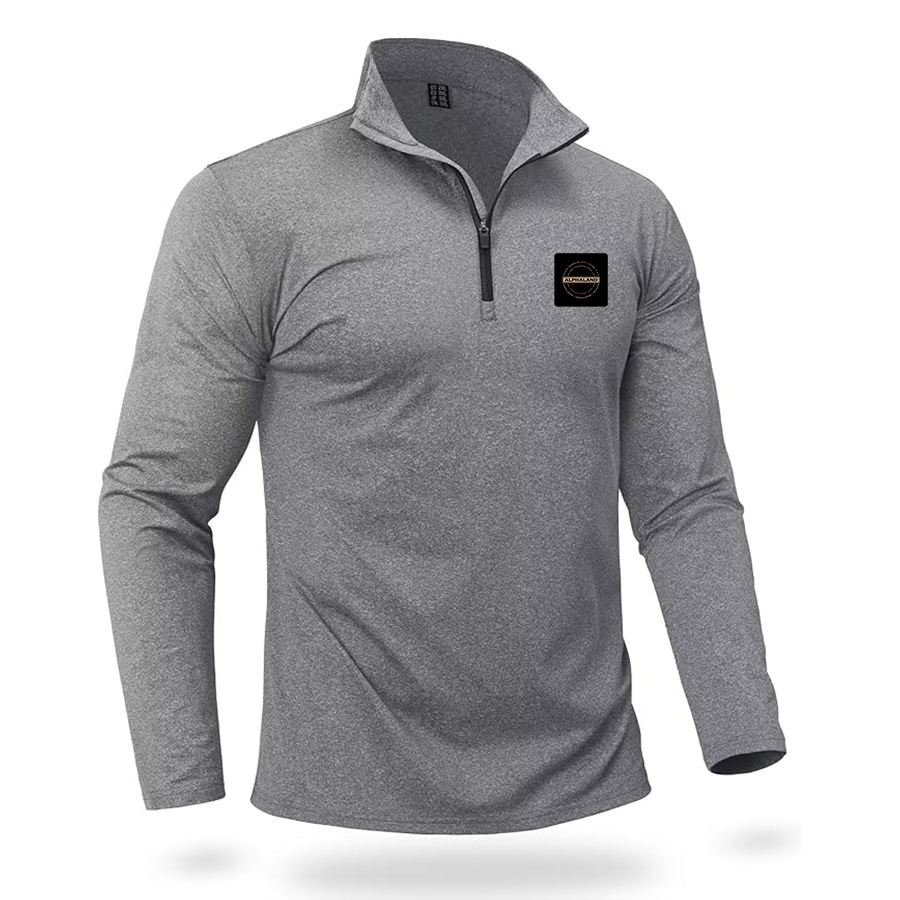 Men's Alphaland Quarter Zip Pullover Premium Fleece Lined Heather Long Sleeve Golf Shirts Midweight 1/4 Half Zip Sweatshirts