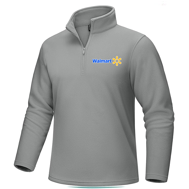 Men's Walmart MAGCOMSEN Quarter-Zip Pullover Polar Fleece Sweatshirt Stand Collar Long Sleeve Shirt for Men Thermal Winter Fall