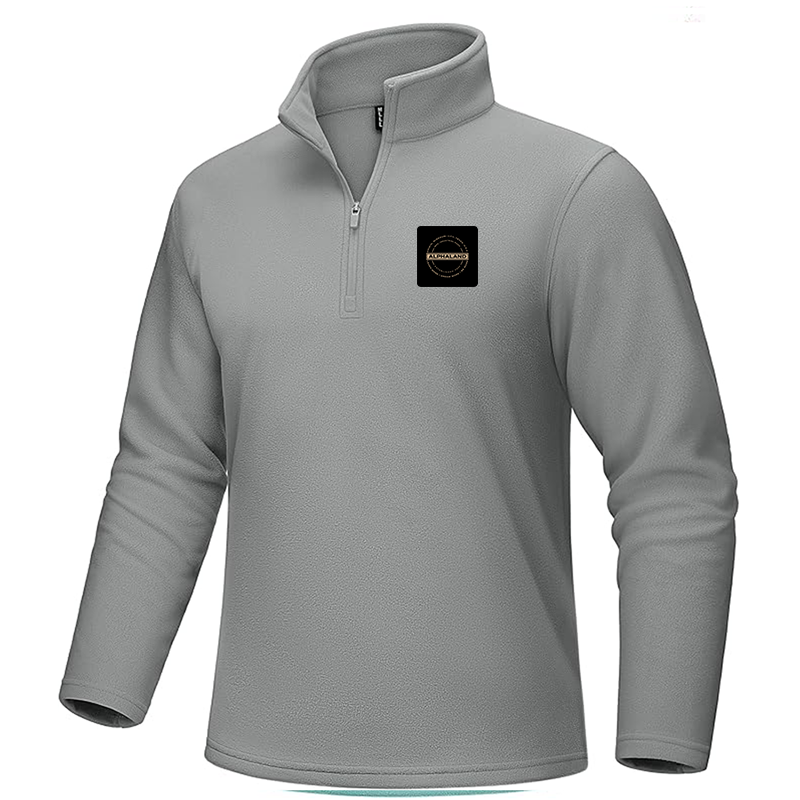 Men's Alphaland MAGCOMSEN Quarter-Zip Pullover Polar Fleece Sweatshirt Stand Collar Long Sleeve Shirt for Men Thermal Winter Fall