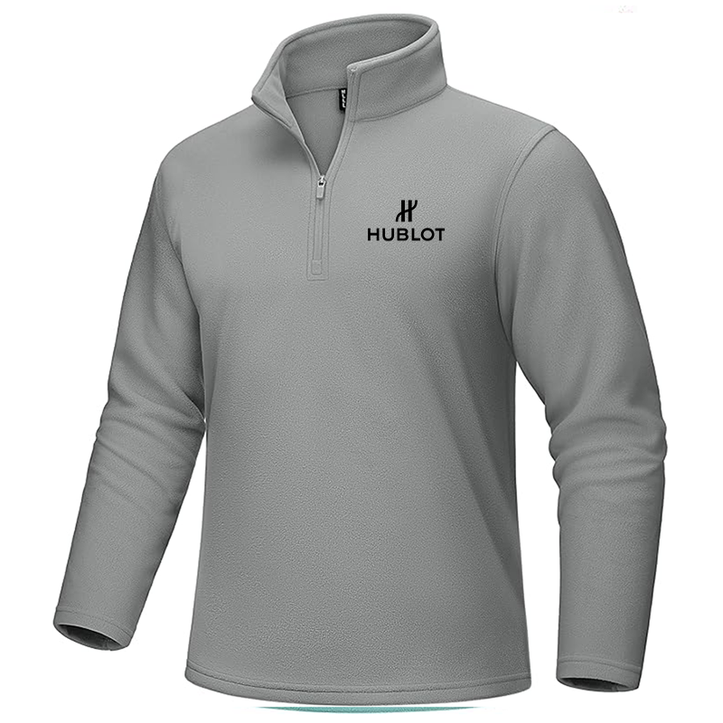 Men's Hublot MAGCOMSEN Quarter-Zip Pullover Polar Fleece Sweatshirt Stand Collar Long Sleeve Shirt for Men Thermal Winter Fall