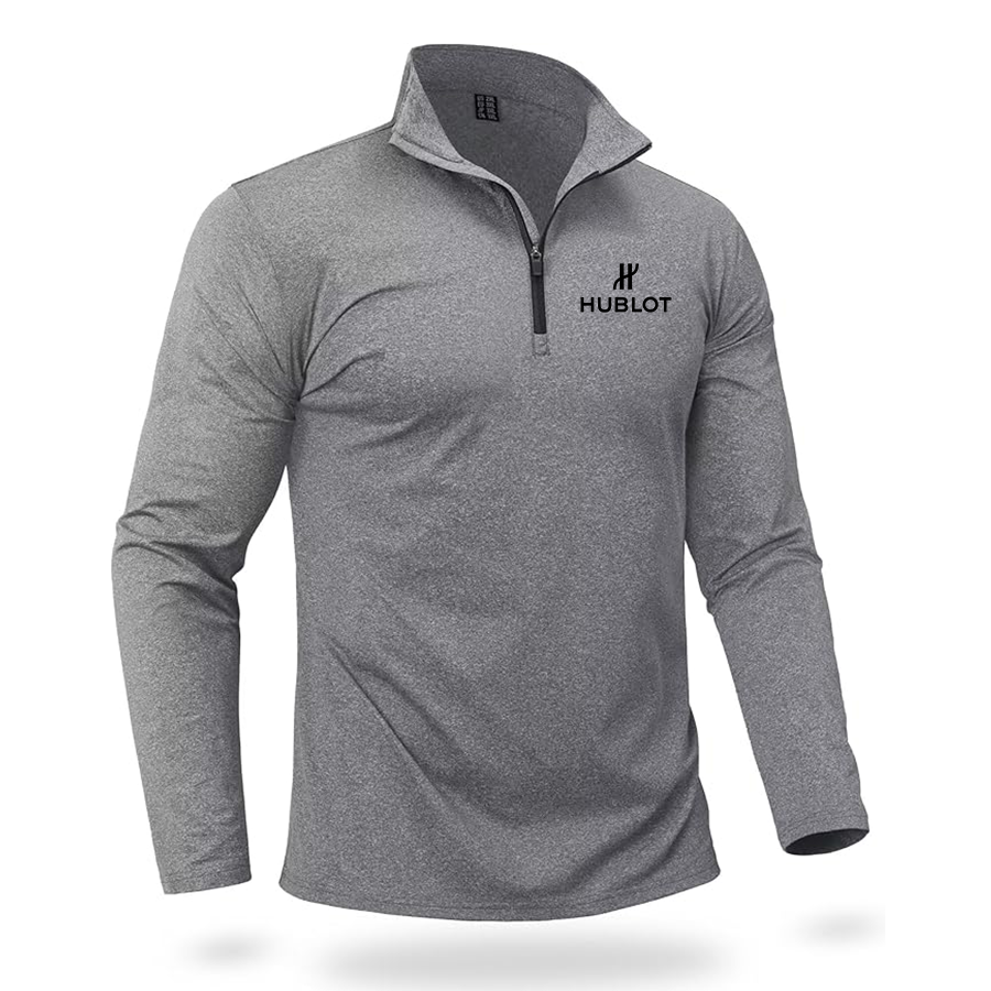 Men's Hublot Boladeci Quarter Zip Pullover Premium Fleece Lined Heather Long Sleeve Golf Shirts Midweight 1/4 Half Zip Sweatshirts