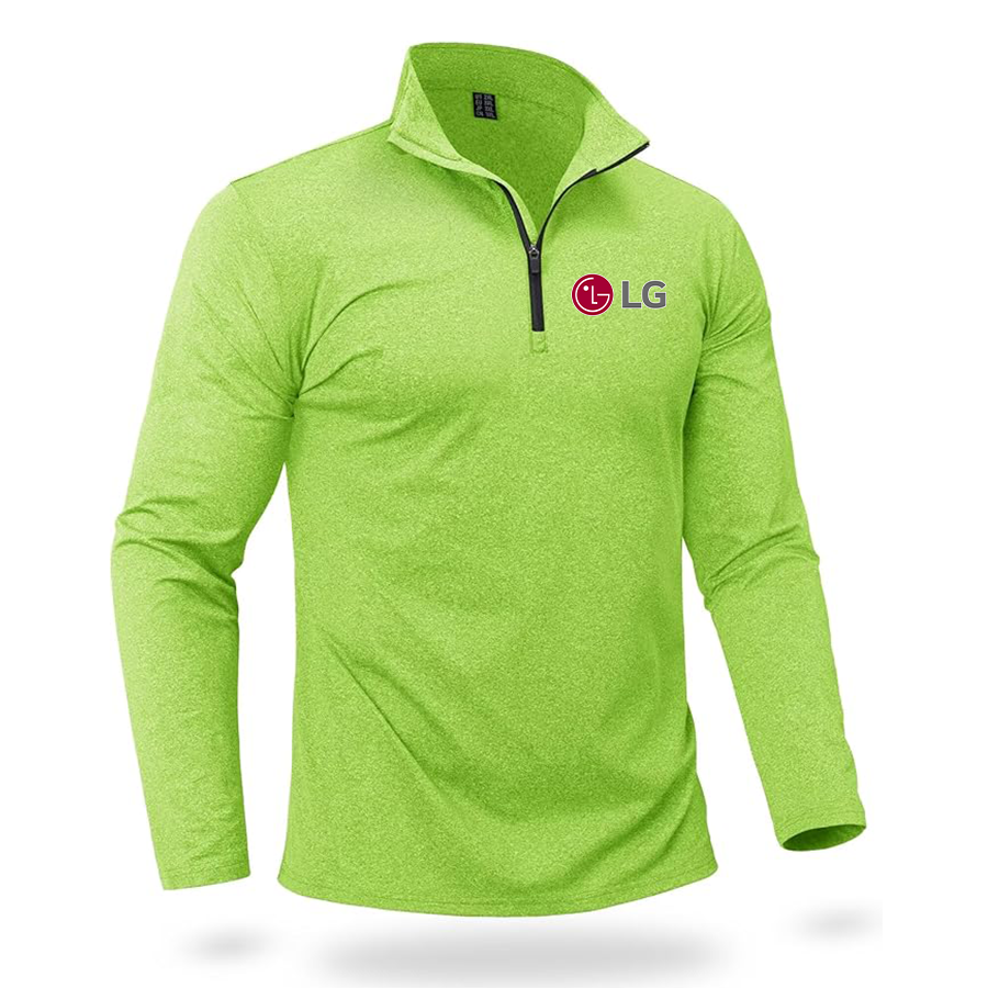 Men's LG Quarter Zip Pullover Premium Fleece Lined Heather Long Sleeve Golf Shirts Midweight 1/4 Half Zip Sweatshirts