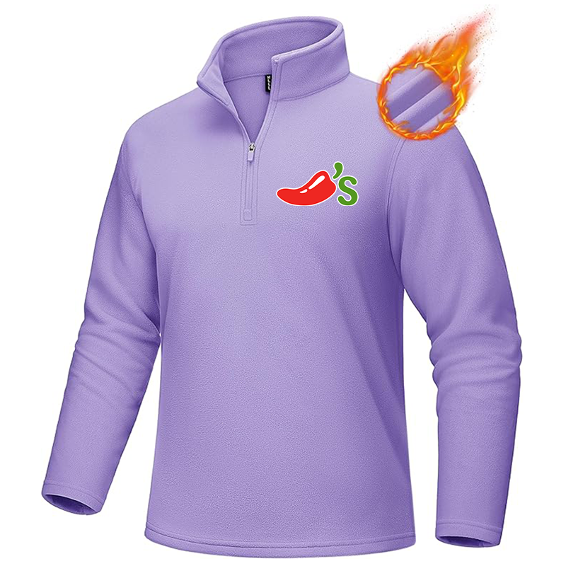 Men's Chilis MAGCOMSEN Quarter-Zip Pullover Polar Fleece Sweatshirt Stand Collar Long Sleeve Shirt for Men Thermal Winter Fall