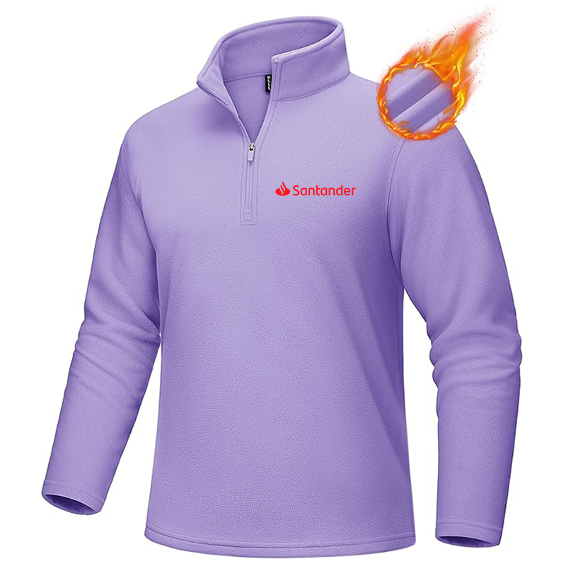 Men's Santander  MAGCOMSEN Quarter-Zip Pullover Polar Fleece Sweatshirt Stand Collar Long Sleeve Shirt for Men Thermal Winter Fall