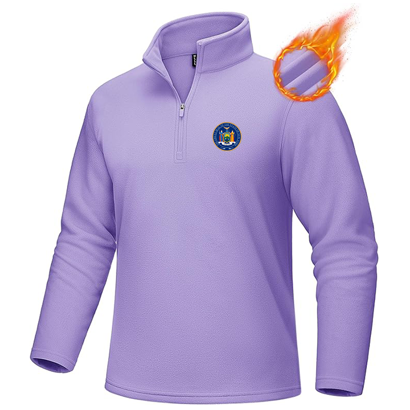 Men's New York  MAGCOMSEN Quarter-Zip Pullover Polar Fleece Sweatshirt Stand Collar Long Sleeve Shirt for Men Thermal Winter Fall