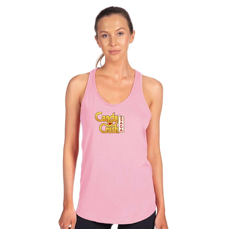 Women's Candy Crush Next Level Ideal Racerback Tank