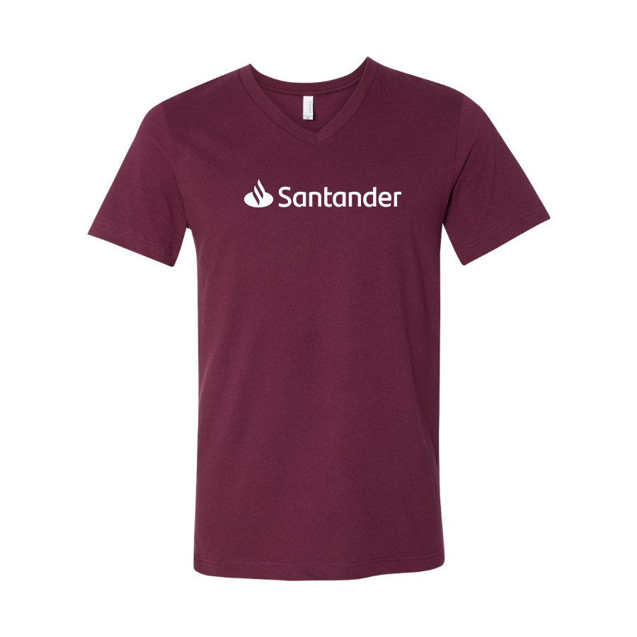Men's Santander  BELLA  CANVAS  Jersey V-Neck Tee