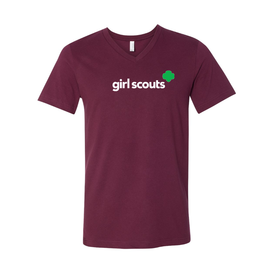 Men's Girl Scouts BELLA  CANVAS  Jersey V-Neck Tee