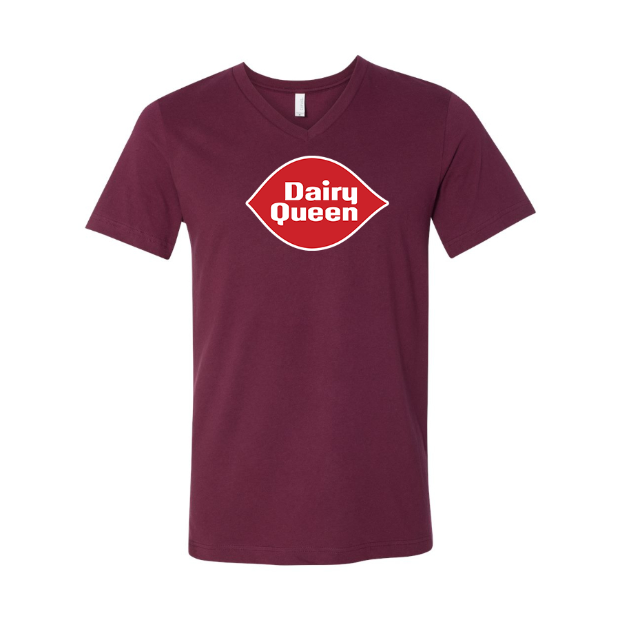 Men's Dairy Queen  BELLA  CANVAS  Jersey V-Neck Tee