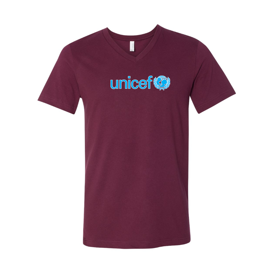 Men's UNICEF BELLA  CANVAS  Jersey V-Neck Tee