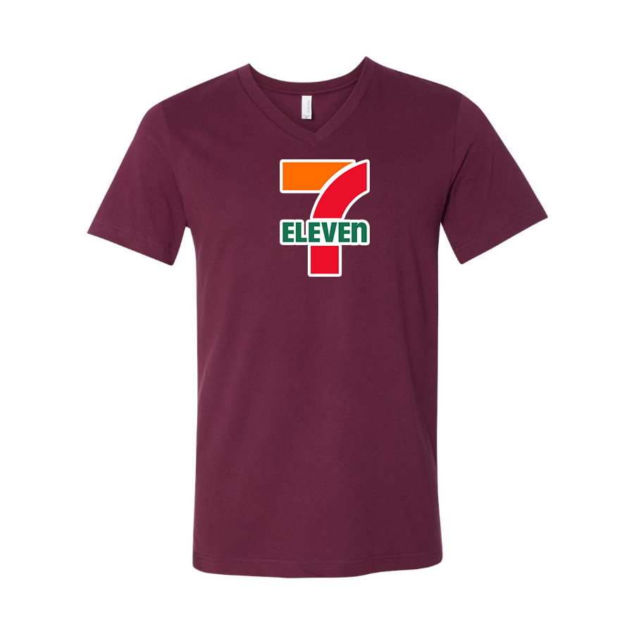 Men's 7-Eleven BELLA  CANVAS  Jersey V-Neck Tee