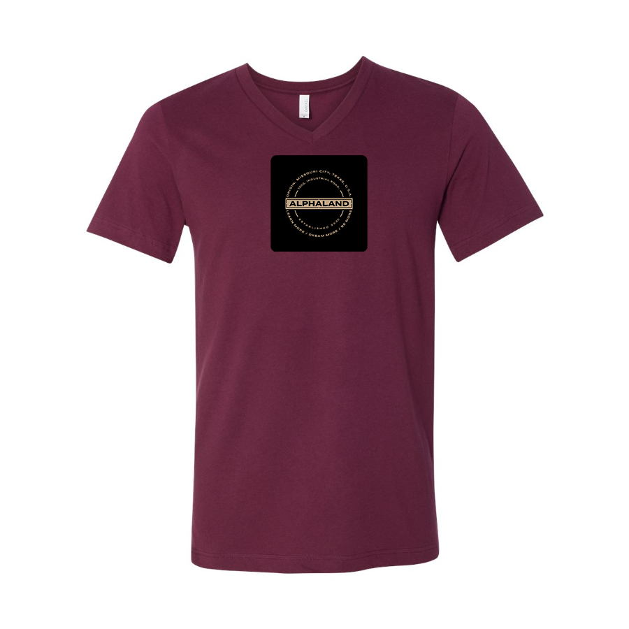 Men's Alphaland BELLA  CANVAS  Jersey V-Neck Tee