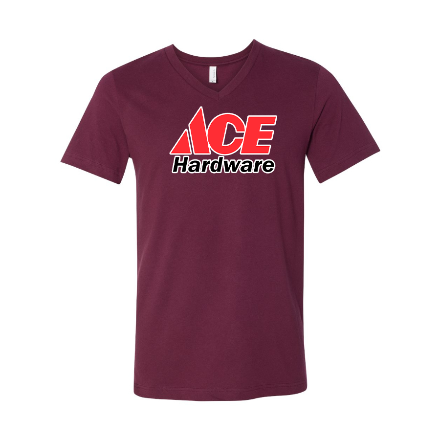 Men's Ace BELLA  CANVAS  Jersey V-Neck Tee