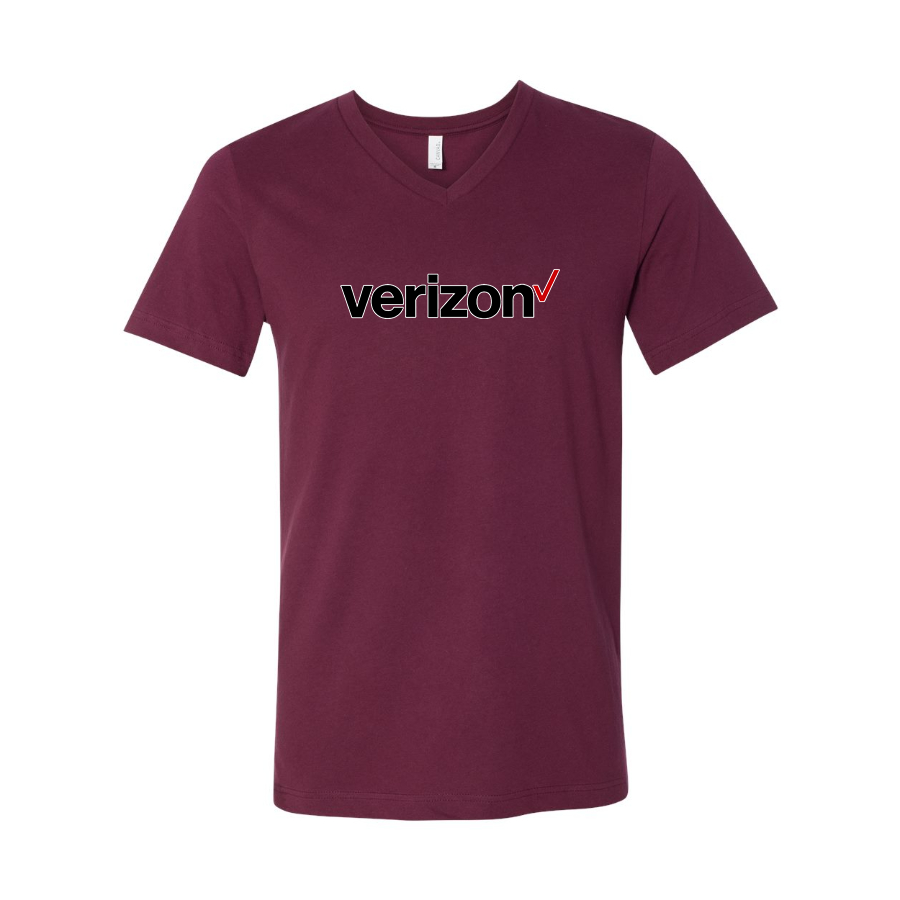 Men's Verizon BELLA  CANVAS  Jersey V-Neck Tee
