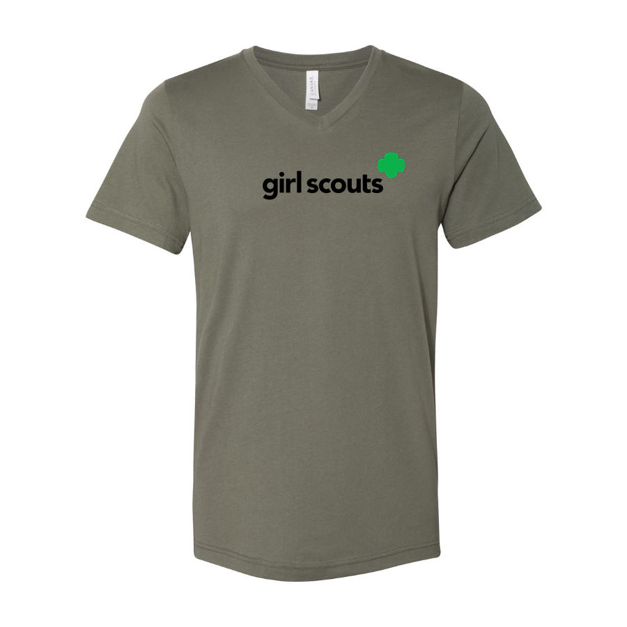 Men's Girl Scouts BELLA  CANVAS  Jersey V-Neck Tee