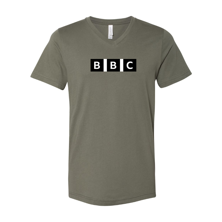 Men's BBC BELLA  CANVAS  Jersey V-Neck Tee