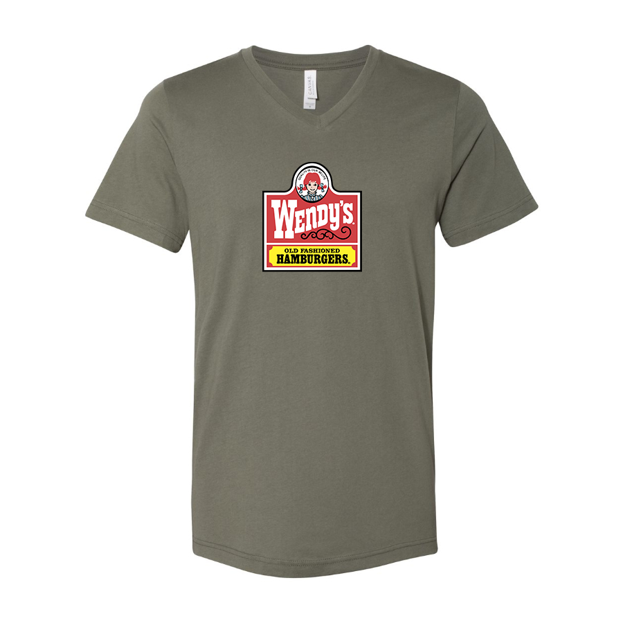 Men's Wendy's BELLA  CANVAS  Jersey V-Neck Tee