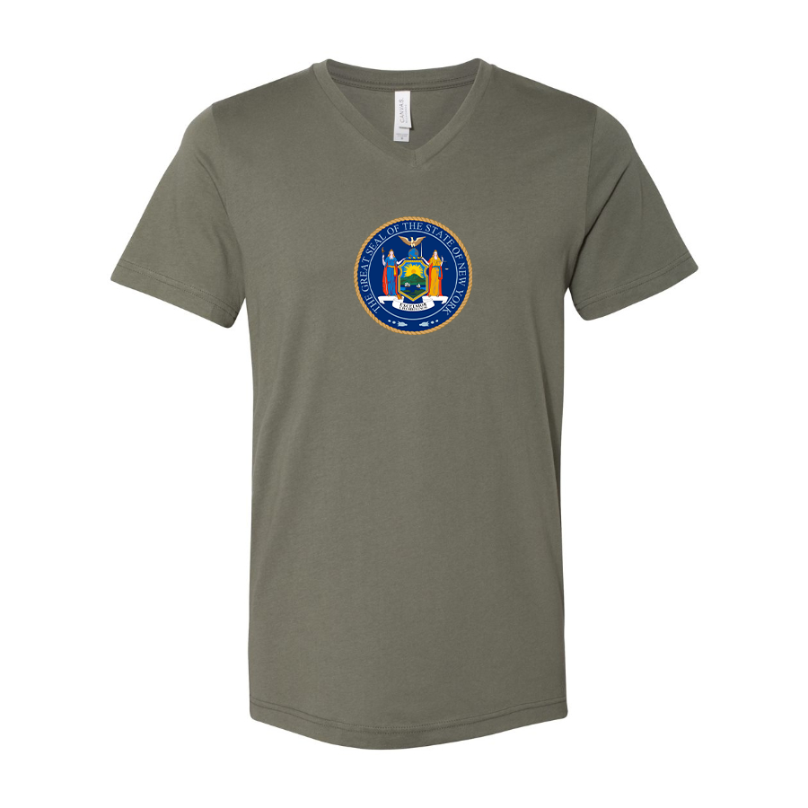 Men's New York  BELLA  CANVAS  Jersey V-Neck Tee