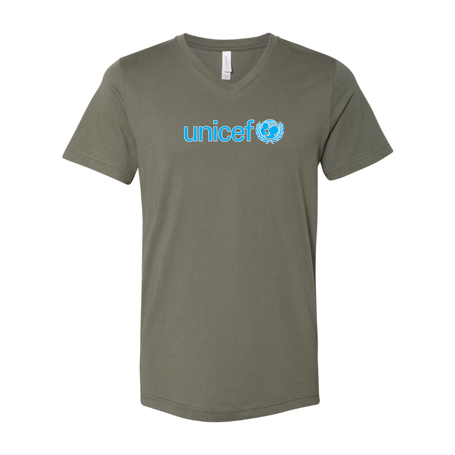 Men's UNICEF BELLA  CANVAS  Jersey V-Neck Tee