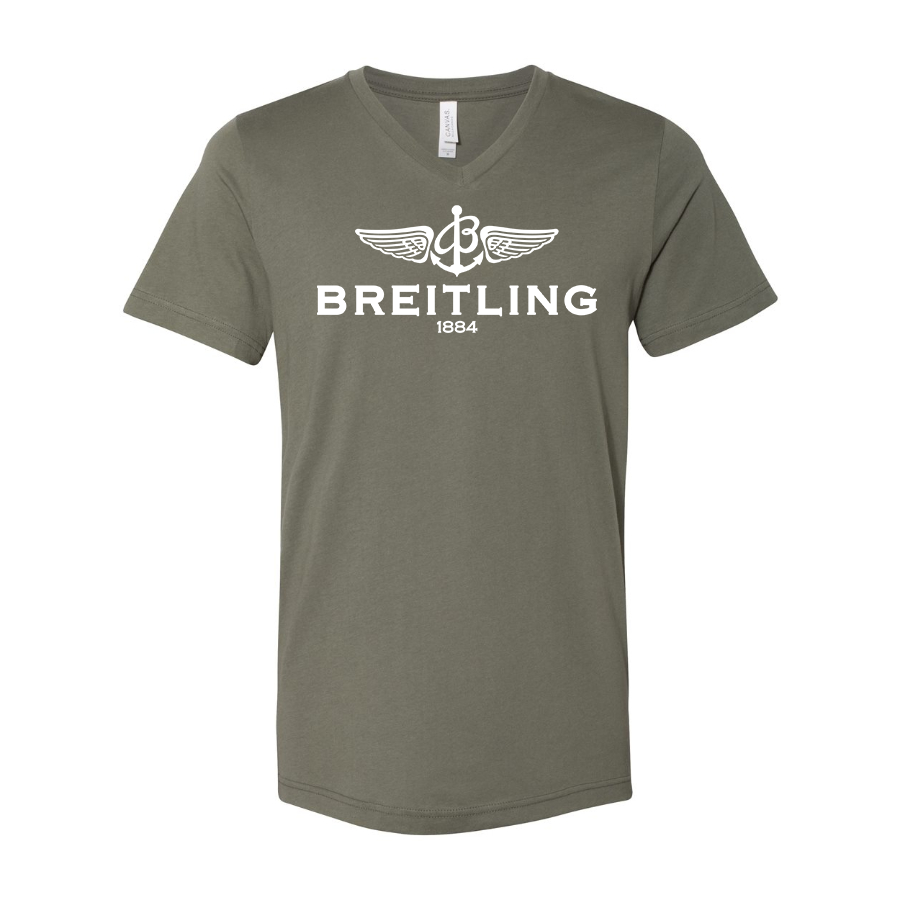 Men's Breitling  BELLA  CANVAS  Jersey V-Neck Tee
