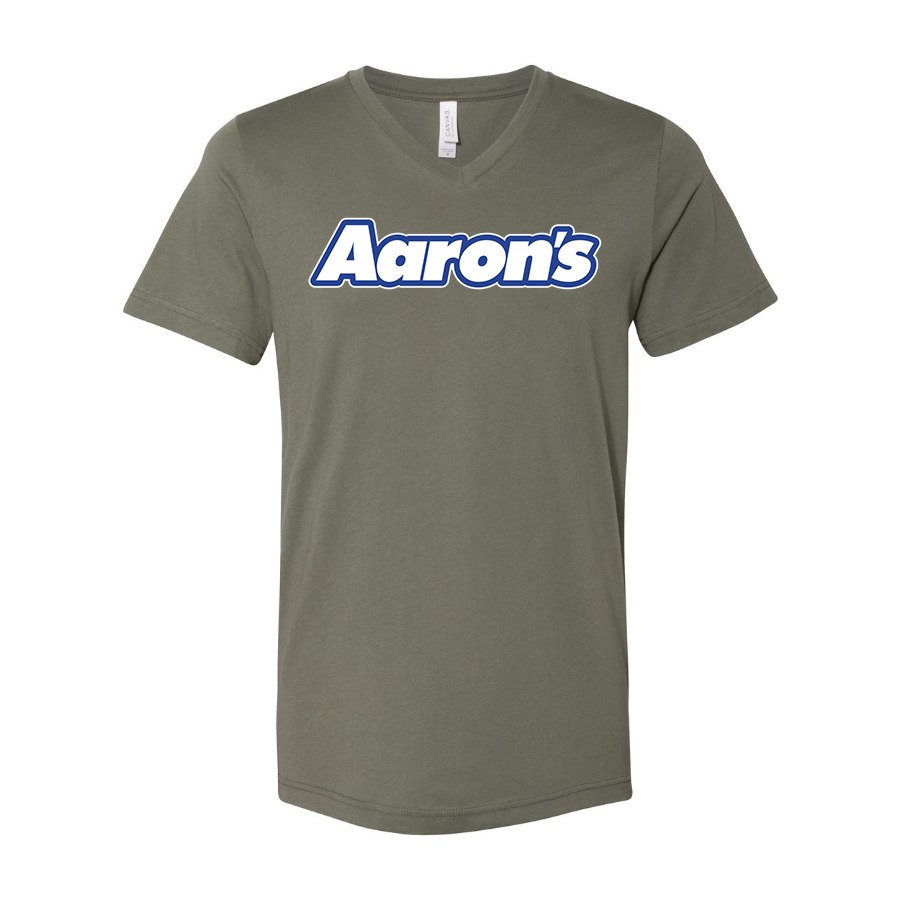 Men's Aarons BELLA  CANVAS  Jersey V-Neck Tee