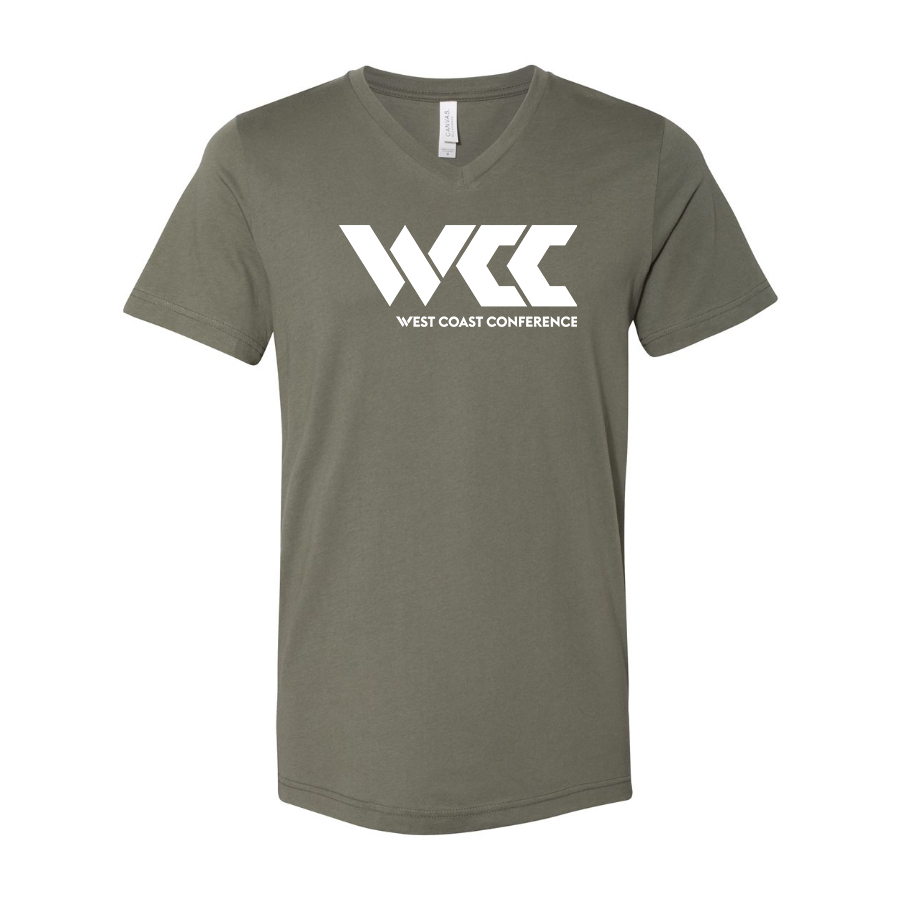 Men's West Coast Conference BELLA  CANVAS  Jersey V-Neck Tee