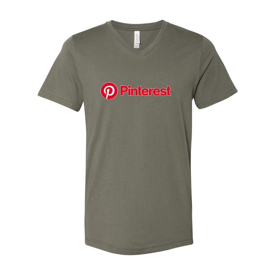 Men's Pinterest BELLA  CANVAS  Jersey V-Neck Tee