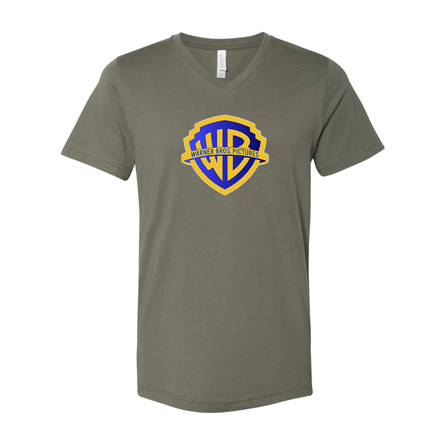 Men's Warner Bros BELLA  CANVAS  Jersey V-Neck Tee