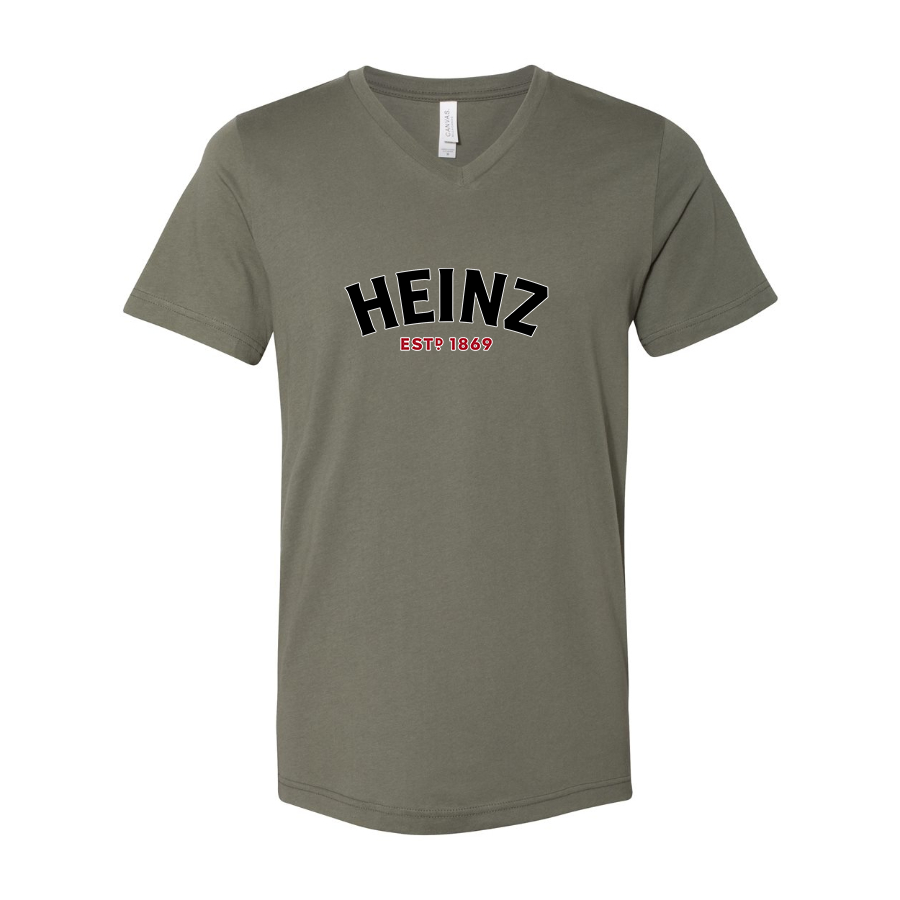 Men's HEINZ BELLA  CANVAS  Jersey V-Neck Tee