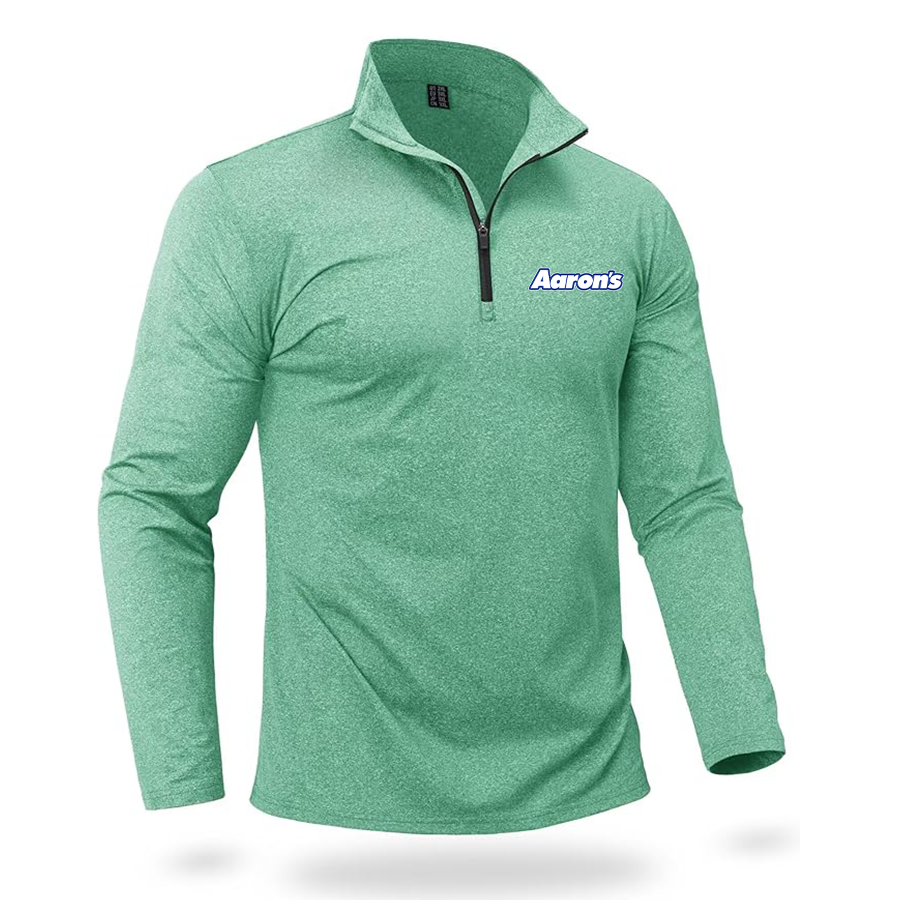 Men's Aarons Quarter Zip Pullover Premium Fleece Lined Heather Long Sleeve Golf Shirts Midweight 1/4 Half Zip Sweatshirts