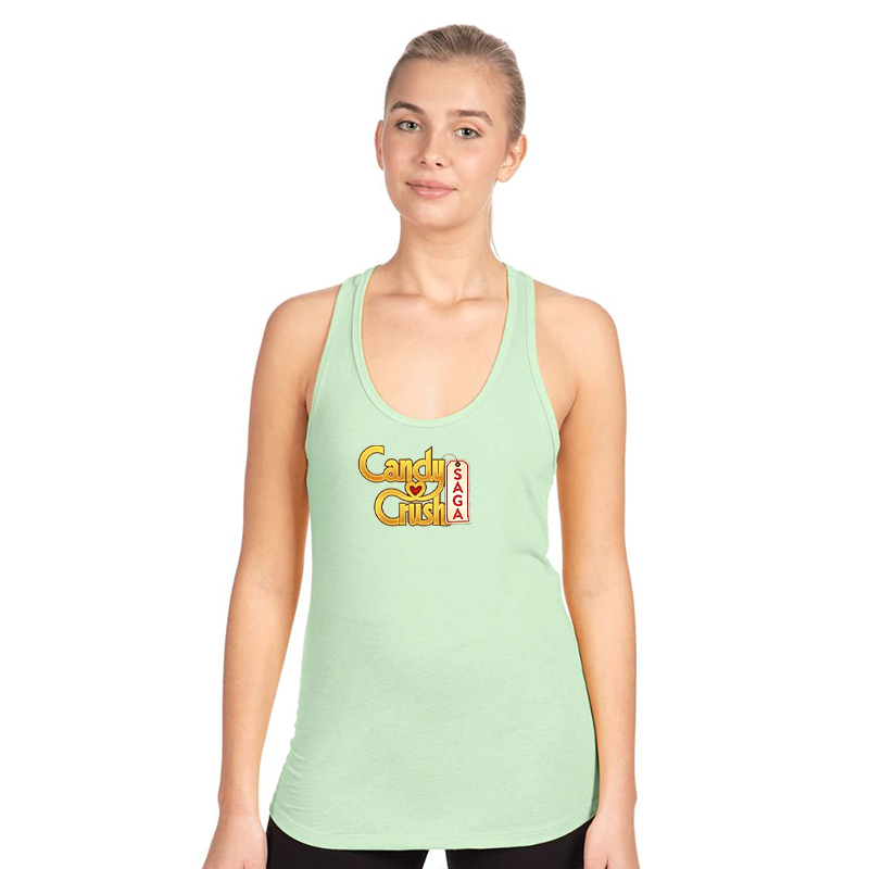 Women's Candy Crush Next Level Ideal Racerback Tank
