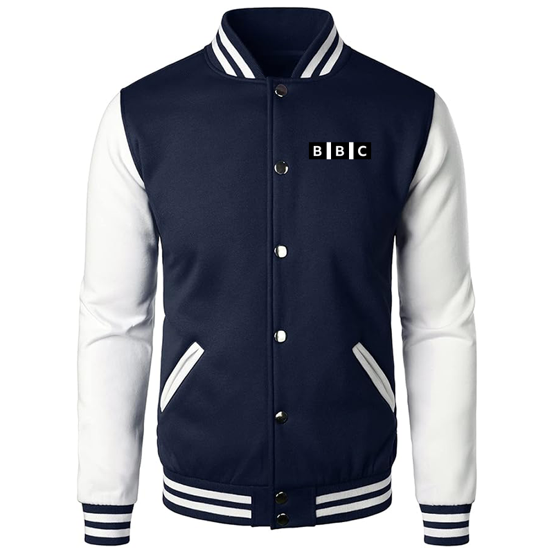 Men's BBC Varsity Baseball Jacket Cotton Blend Letterman Jackets