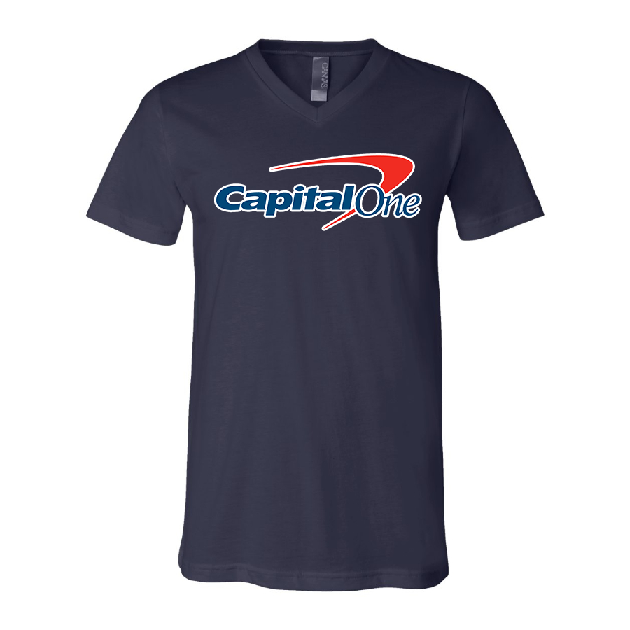 Men's Capital One  BELLA  CANVAS  Jersey V-Neck Tee