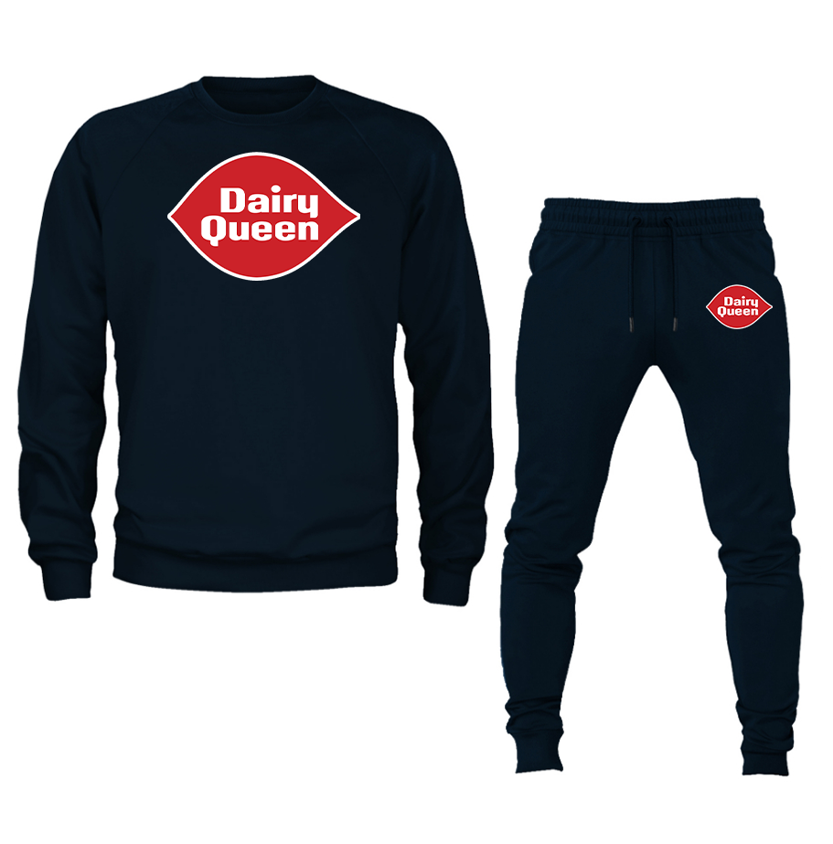 Men's Dairy Queen Crewneck Sweatshirt Joggers Set